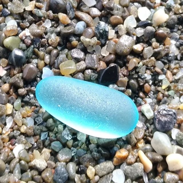 確認用❤️シーグラス シーグラス」を一点物のジュエリーに「okinawa seaglass skso【沖縄